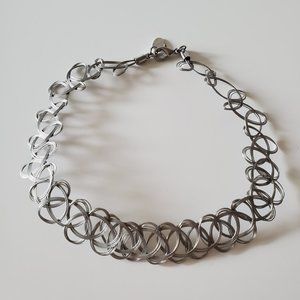 Zara 90s inspired tattoo (silver/grey) choker